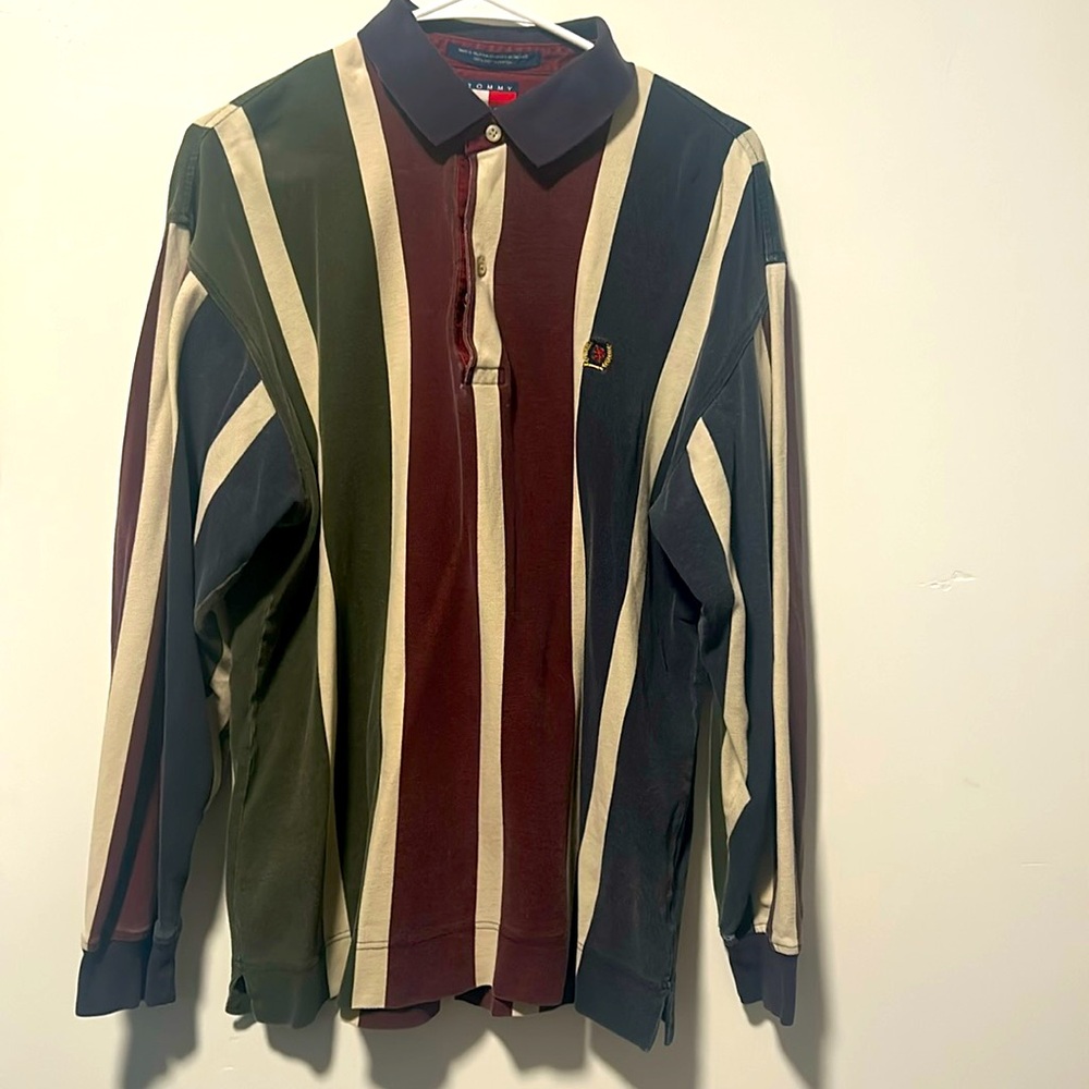 Vintage stripped Tommy Hilfiger long sleeve men’s size large